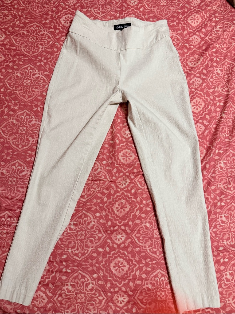 Elliatt Ivory High-Rise Skinny Pants